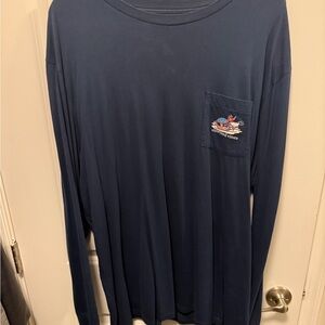 Vineyard Vines Navy Long Sleeve Tee